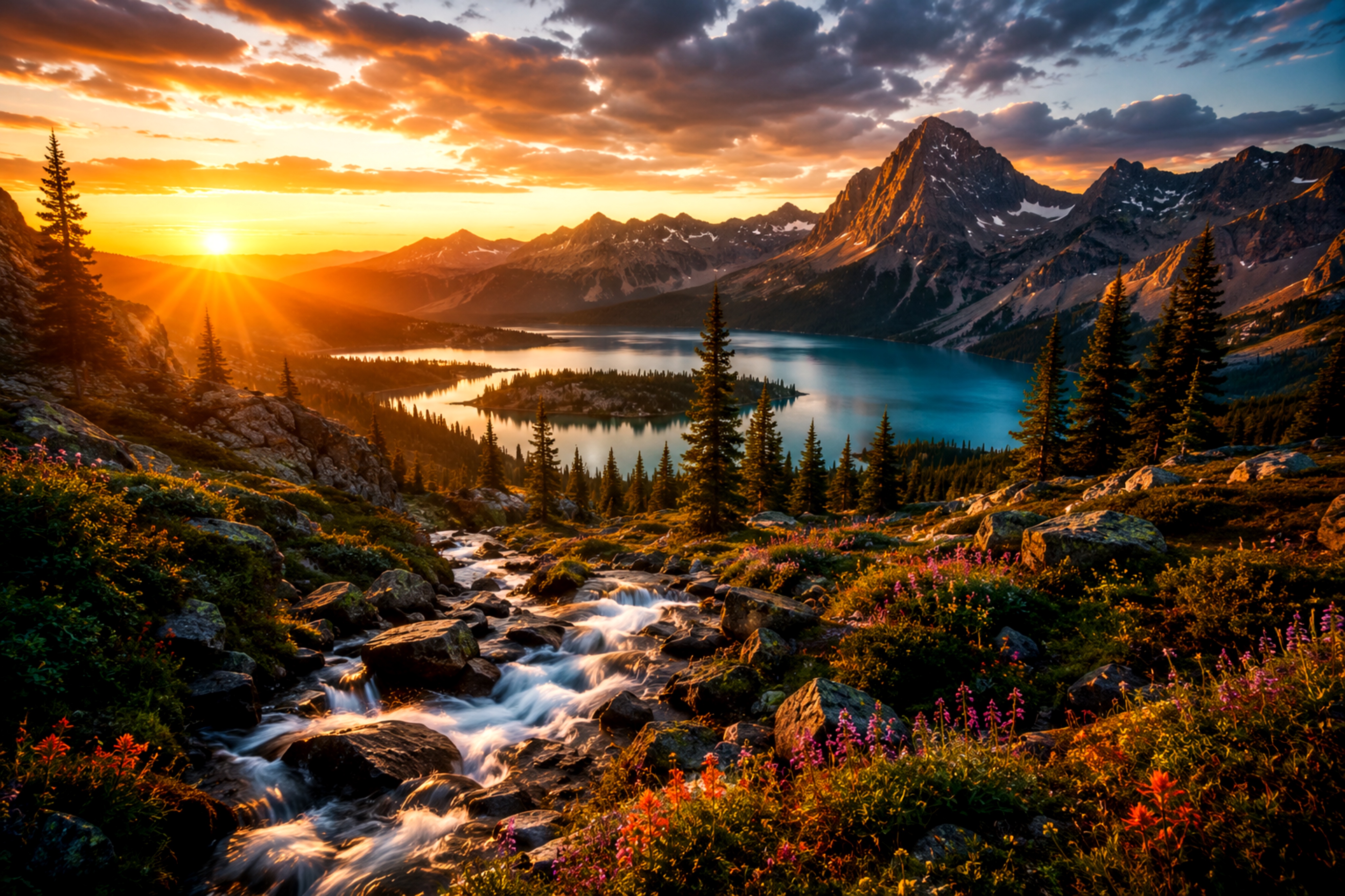 Original mountain landscape image